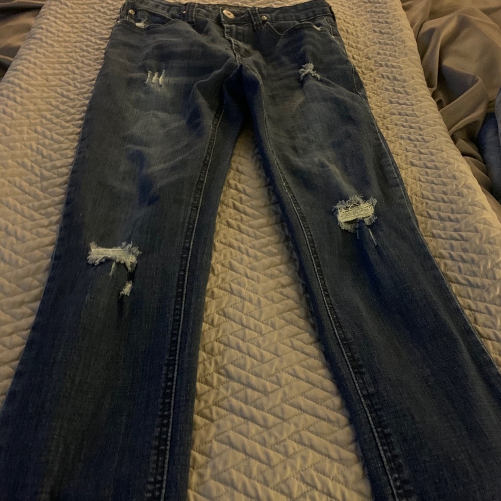 Boys distressed Hudson jeans